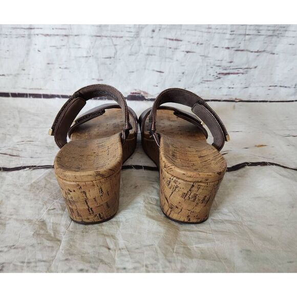 Vionic Pepper Metallic Cork Wedge Sandal Size 10 - Picture 6 of 8